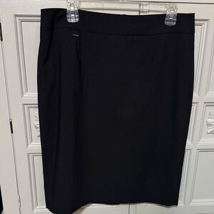 Calvin Klein Knee Length Black Pencil Skirt Size 12